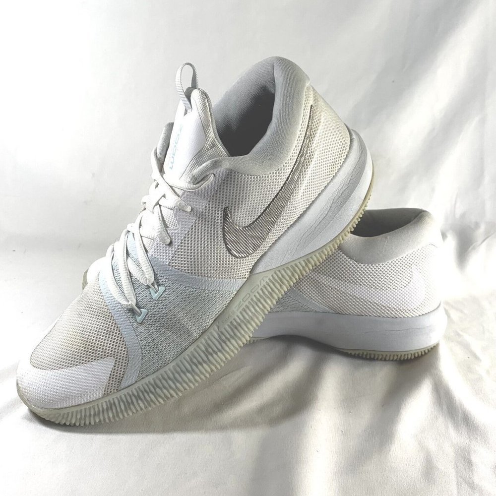 Nike Zoom Assersion  Mens Sz 10.5 US 917505-104 White Basketball Shoes Sneakers